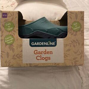 Teal Garden Clogs